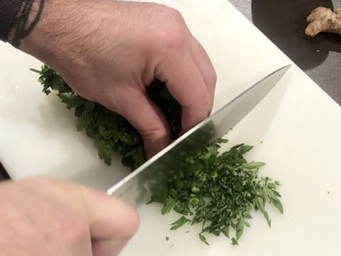 Tartare de saumon et asperges en charlotte - 13