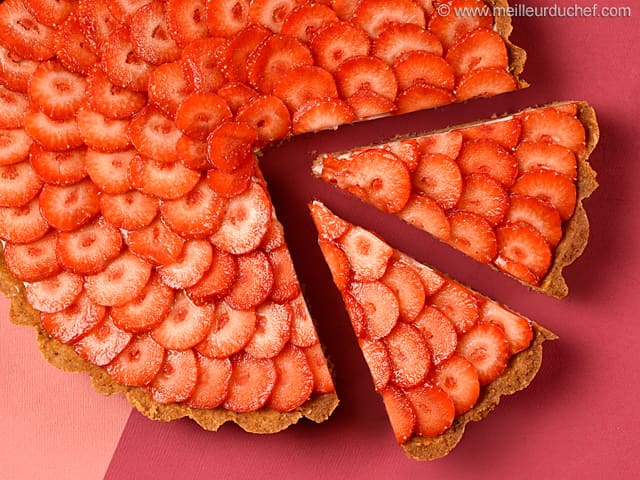 Tarte aux fraises Gariguettes