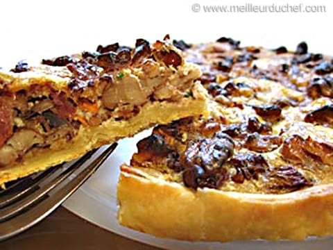 Tarte aux champignons