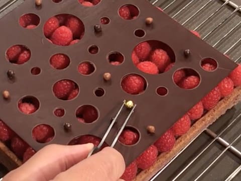 Tarte chocolat et framboise - 88