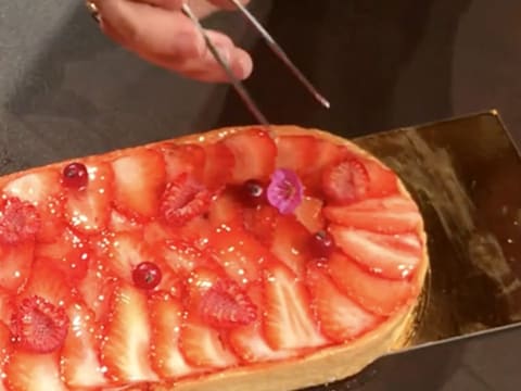 Tarte croustillante fraise/framboise - 62