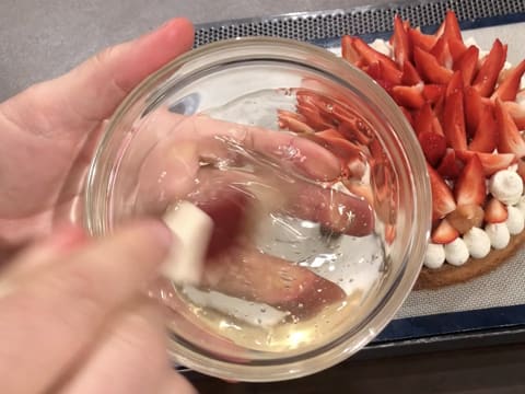Tarte à la fraise et à la rhubarbe - 135