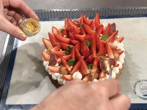 Tarte à la fraise et à la rhubarbe - 143