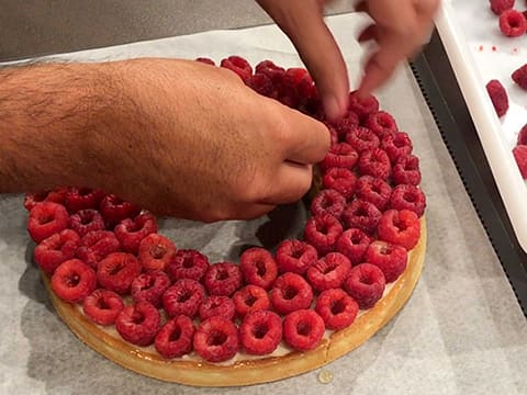 Tarte framboise à la crème de pistache - 71