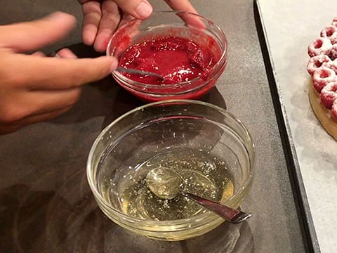 Tarte framboise à la crème de pistache - 75