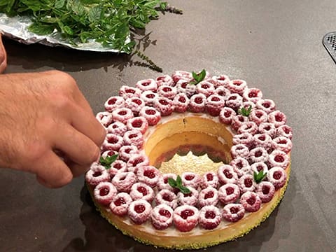 Tarte framboise à la crème de pistache - 85