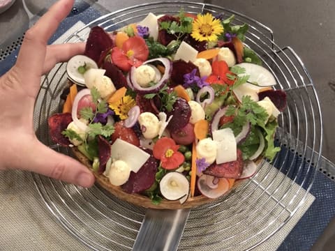 Tarte aux légumes printaniers et fromage de brebis - 191