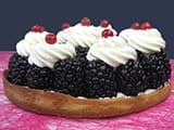 Tarte aux m&ucirc;res chantilly