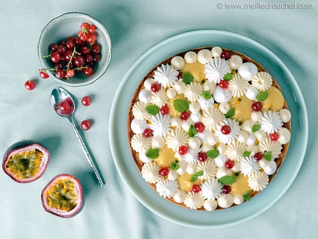 Tarte passion meringuée