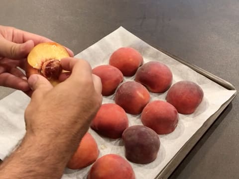 Tarte aux pêches jaunes - 1