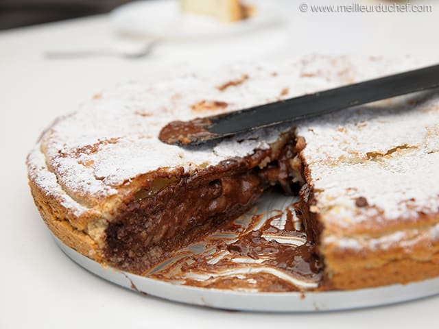 Tarte aux poires Belle-Hélène