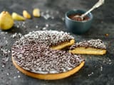 Tarte aux poires chocolat&eacute;e