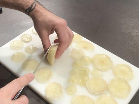 Poire coupée en tranches