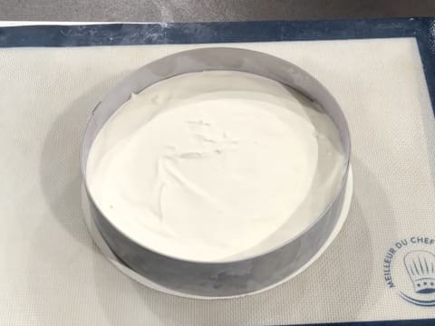 Mousse mascarpone dans cercle