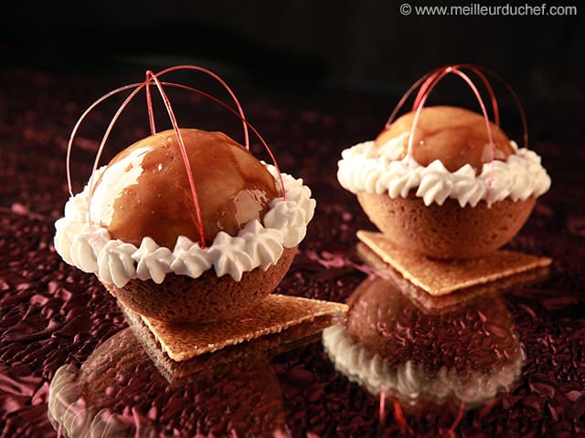 Tartelette aux pommes façon spéculoos et crémeux de marrons