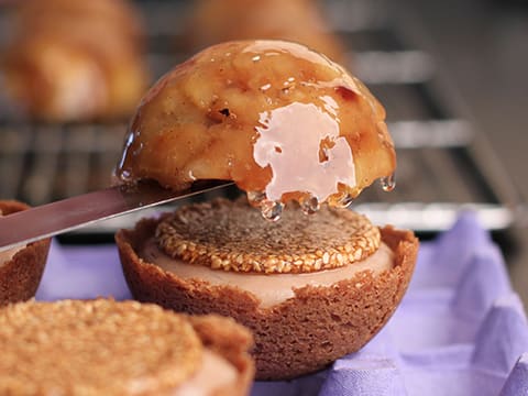 Tartelette aux pommes façon spéculoos et crémeux de marrons - 68