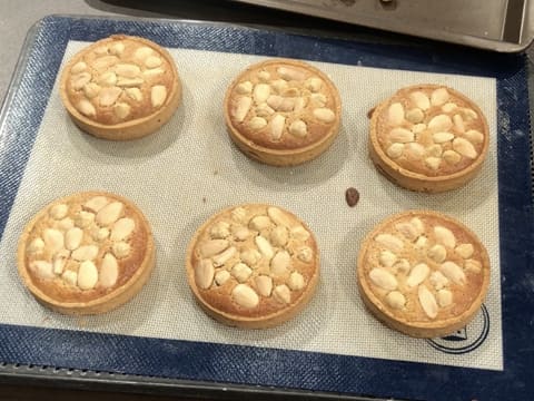 Six tartelettes cuites