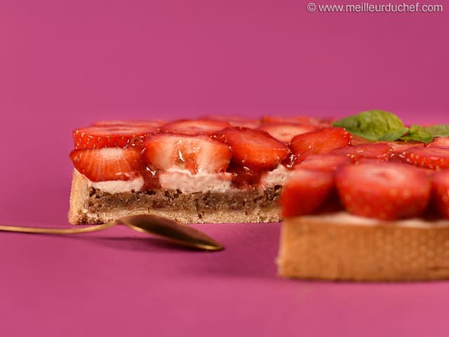 Tartelette fraises & basilic