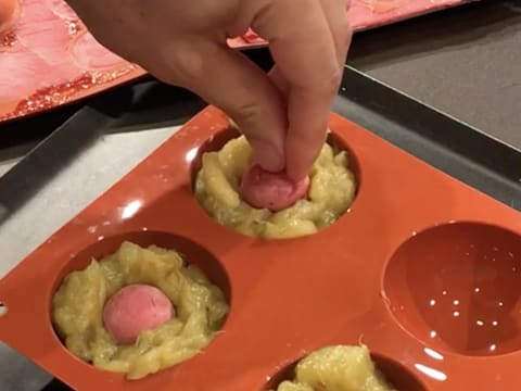 Tartelette pomme/rhubarbe meringuée - 52