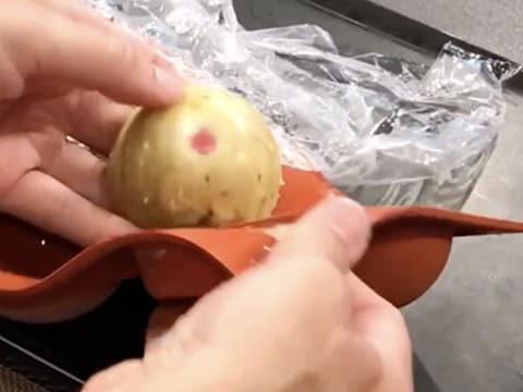 Tartelette pomme/rhubarbe meringuée - 62
