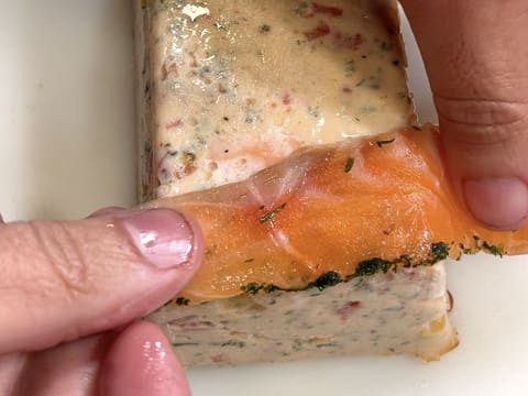 Terrine de saumon à la ciboulette - 80