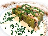 Terrine de saumon aux l&eacute;gumes verts