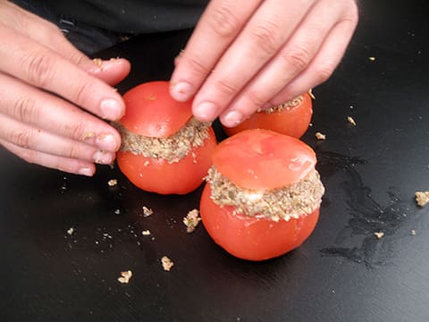 Tomate farcie aux pleurotes - 17