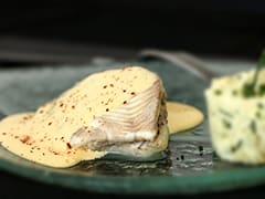 Filet de turbot au sabayon de champagne