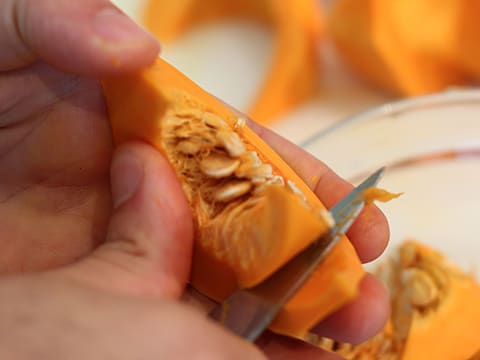 Turbot à la mousseline de Saint-Jacques et girolles sur son écrasé de potimarron - 42