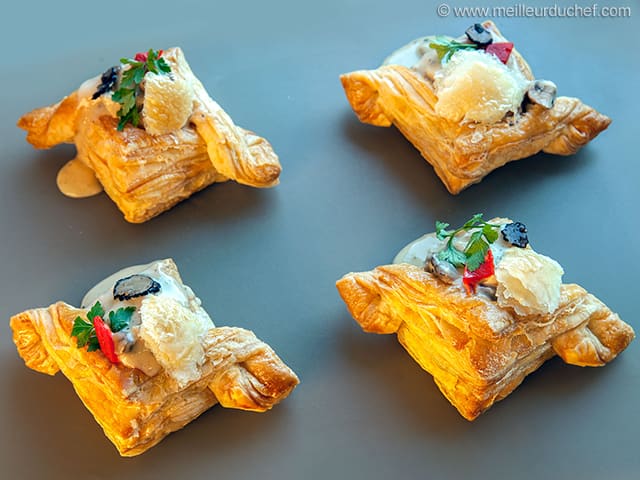 Vol-au-vent au boudin blanc et à la truffe