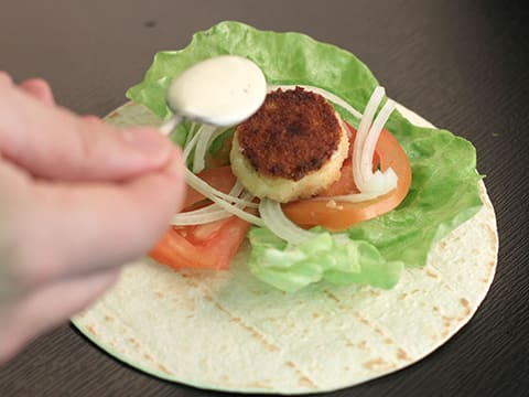 Wraps au fromage de chèvre pané - 9