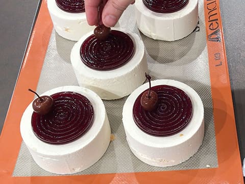 Almond & Morello Cherry Entremets - 51