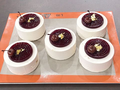 Almond & Morello Cherry Entremets - 54