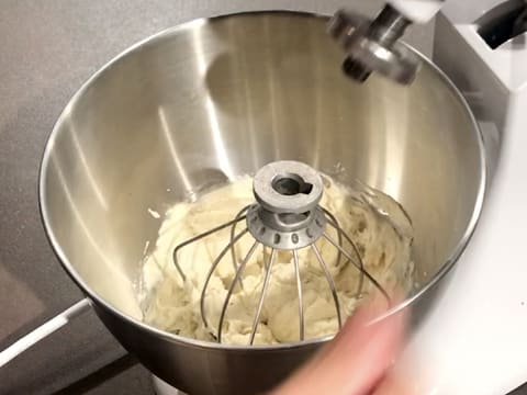 Remove the whisk from the mixer