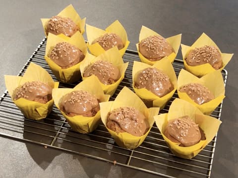 Banana Muffins with Gianduja Icing - 34