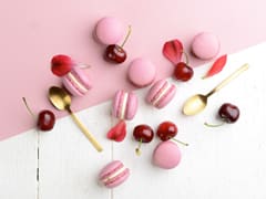 Morello Cherry & Kirsch Macarons