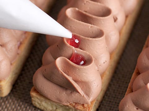 Chocolate & Cherry Tart in Individual Tartlets - 53