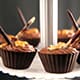 Dark Chocolate Sorbet Cups