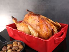 Christmas Chicken with Chestnut Stuffing & Almond Potatoes