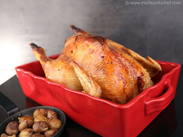 Christmas Chicken with Chestnut Stuffing & Almond Potatoes