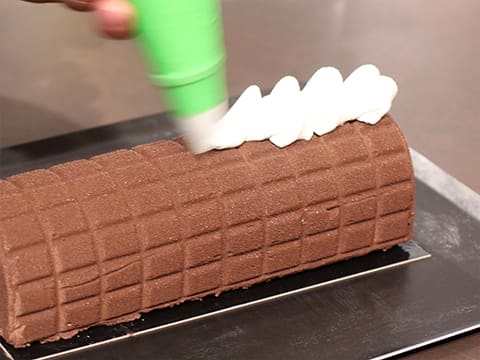 Christmas Yule Log like Chocolate Squares - 93