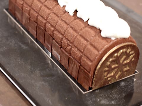 Christmas Yule Log like Chocolate Squares - 98