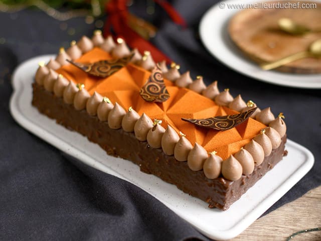 Orange & Chocolate Christmas Yule Log