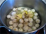 Clear glazing baby onions - 5