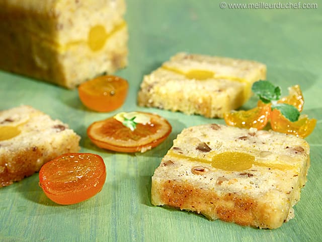 Cointreau Loaf Cake, Mandarin Orange Insert