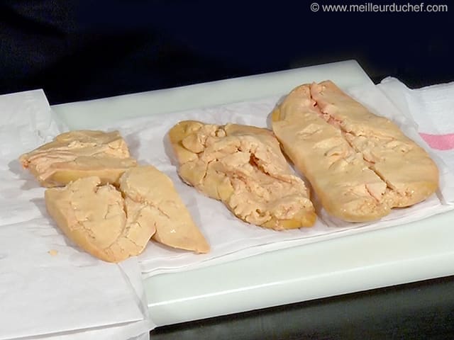 Deveining Foie Gras