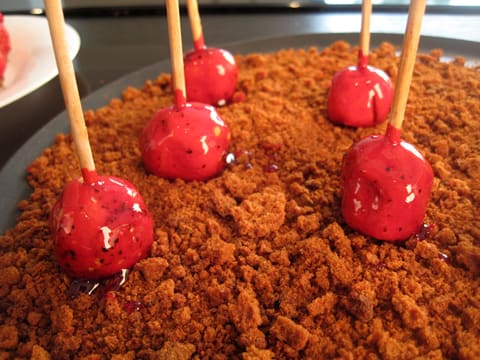 Foie Gras Lollipops, like Toffee Apples - 18