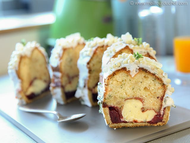 Gluten-Free Lemon, Basil & Strawberry Loaf Cake