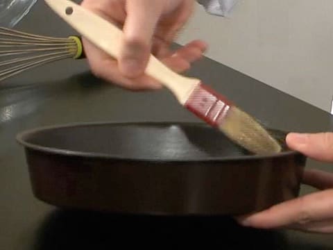 Lining a cake pan - 3