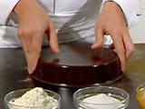 Lining a cake pan - 8